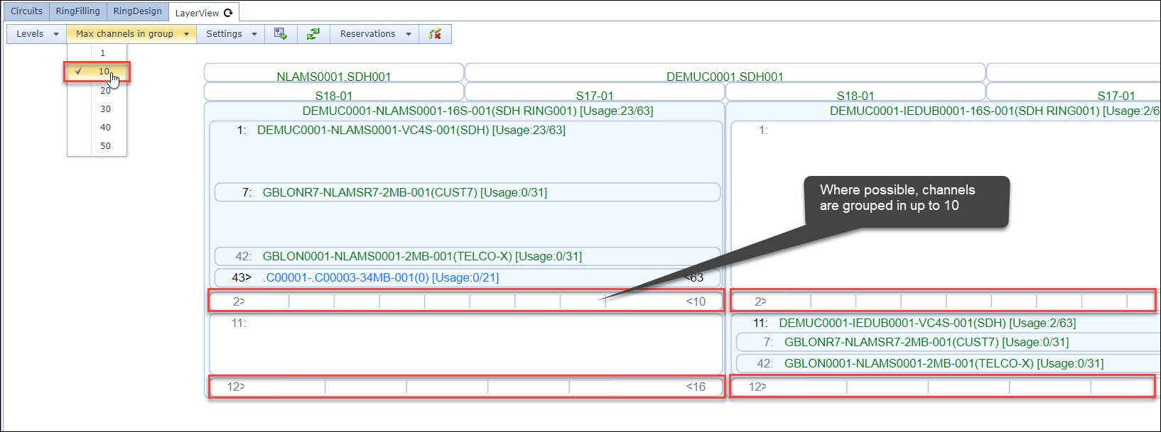 Max Channels In Group example of 10 Max Channels In Group example of 10