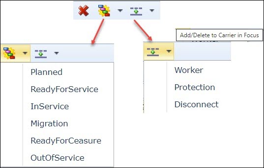 Circuits Tab Tool Bar Options Circuits Tab Tool Bar Options