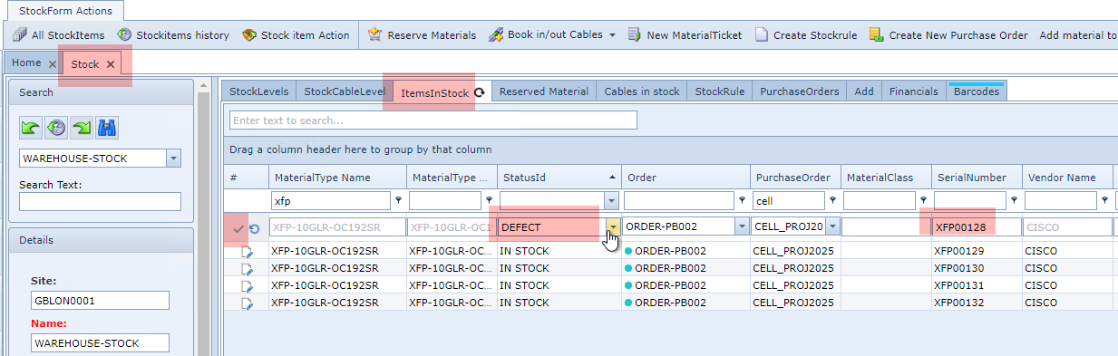 10-01-WHdefectiveStatusChange